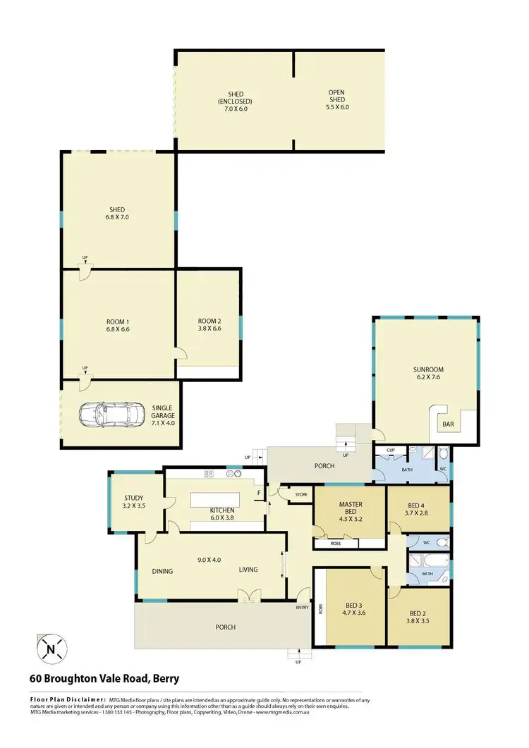 Floorplan of Homely house listing, 60 Broughton Vale Road, Broughton Vale NSW 2535