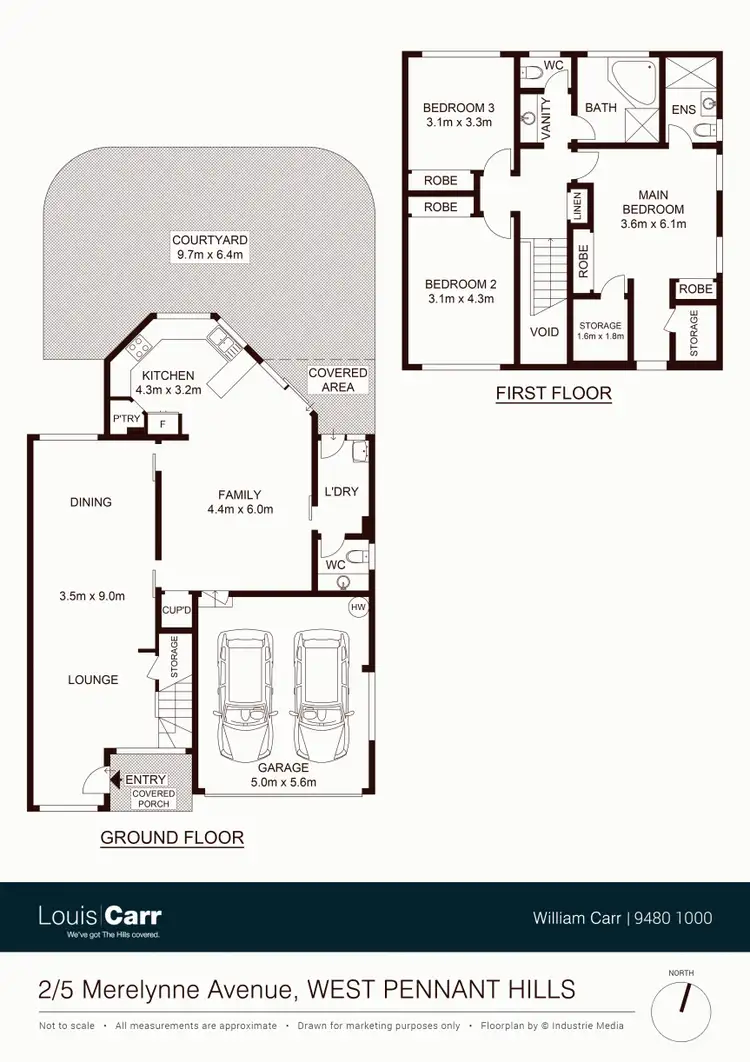 Floorplan of Homely semi-detached listing, 2/5 Merelynne Avenue, West Pennant Hills NSW 2125