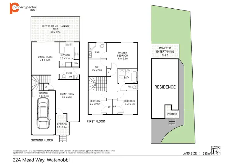 Floorplan of Homely house listing, 22a Mead Way, Watanobbi NSW 2259