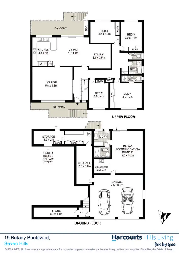 Floorplan of Homely house listing, 19 Botany Boulevard, Seven Hills NSW 2147