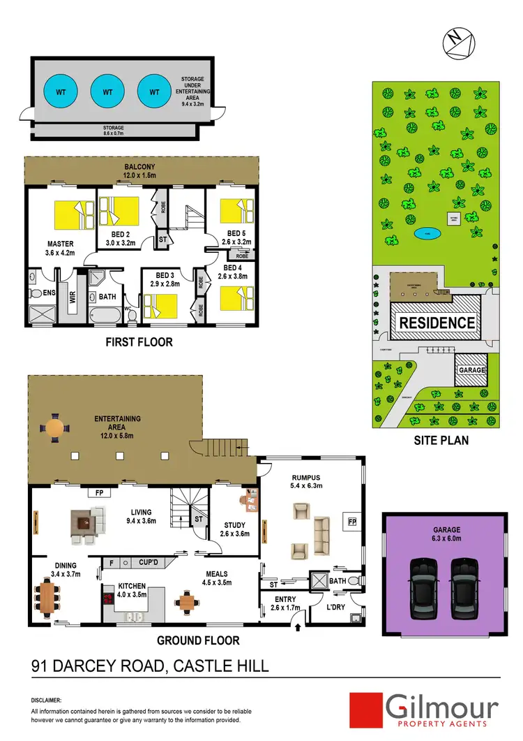 Floorplan of Homely house listing, 91 Darcey Road, Castle Hill NSW 2154