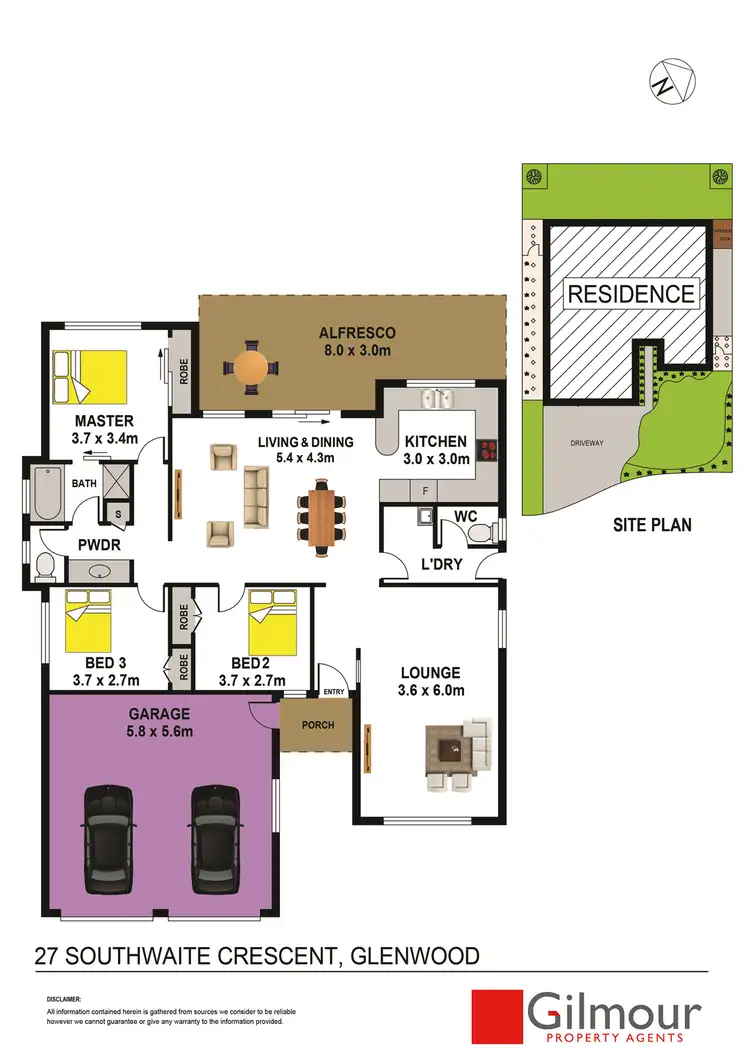 Floorplan of Homely house listing, 27 Southwaite Crescent, Glenwood NSW 2768