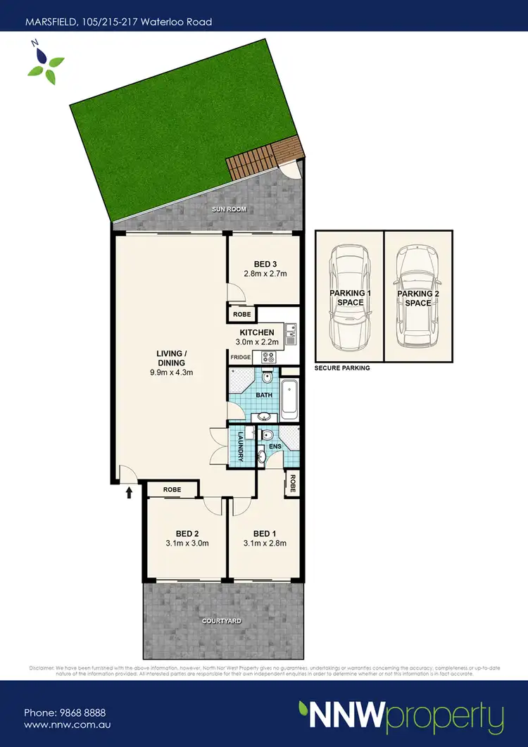 Floorplan of Homely unit listing, 105/215-217 Waterloo Road, Marsfield NSW 2122