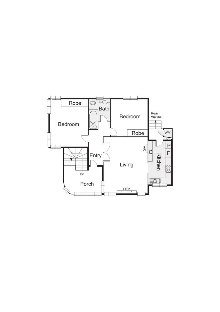 Floorplan of Homely apartment listing, 3/2 Southey Street, Elwood VIC 3184