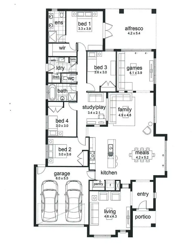 Floorplan of Homely house listing, 22 Riverside Boulevard, Wodonga VIC 3690