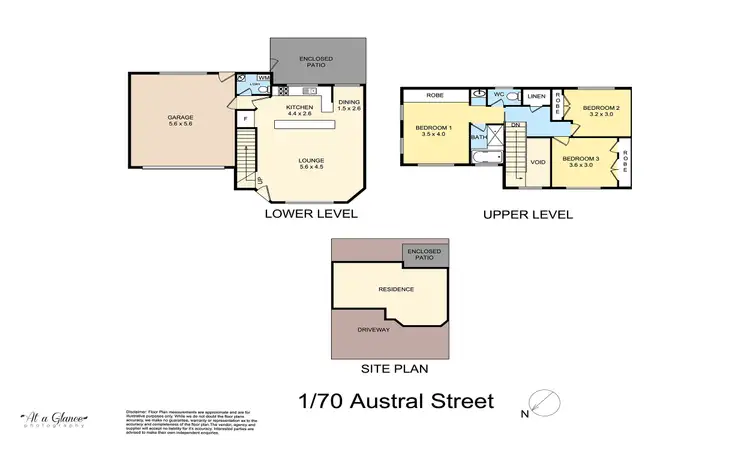 Floorplan of Homely townhouse listing, 1/70 Austral Street, Nelson Bay NSW 2315