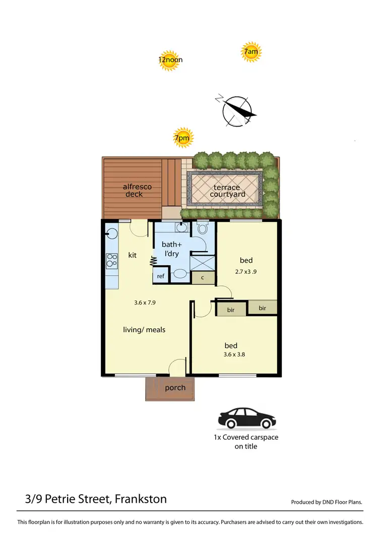 Floorplan of Homely unit listing, 3/9 Petrie Street, Frankston VIC 3199