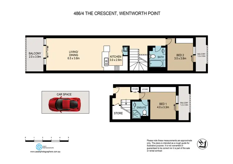 Floorplan of Homely apartment listing, 486/4 The Crescent, Wentworth Point NSW 2127