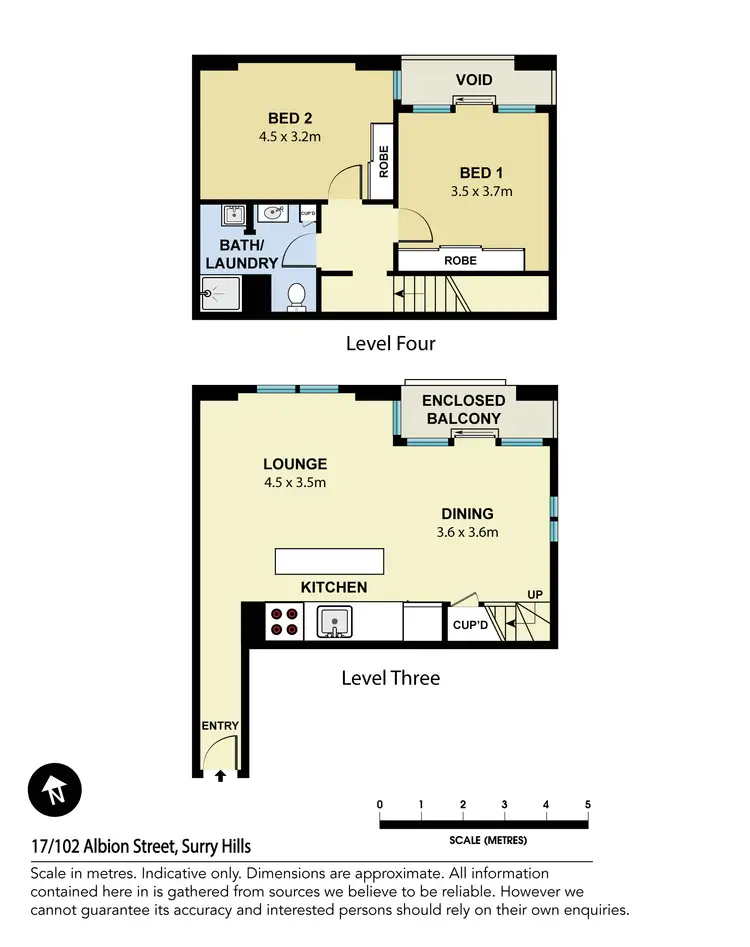 Floorplan of Homely apartment listing, 17/102-104 Albion Street, Surry Hills NSW 2010