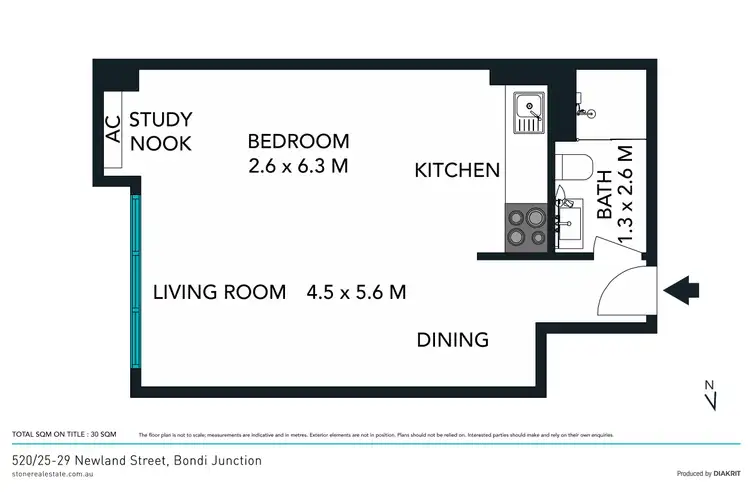 Floorplan of Homely apartment listing, 520/25-29 Newland Street, Bondi Junction NSW 2022