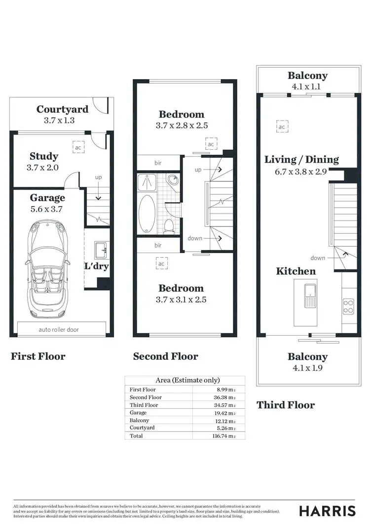 Floorplan of Homely townhouse listing, 11 Charlotten Street, Port Adelaide SA 5015