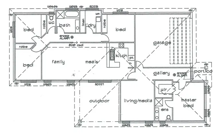 Floorplan of Homely house listing, 8 McDowell Street, Wodonga VIC 3690