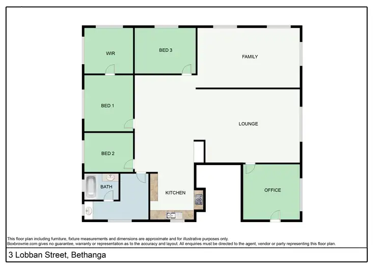 Floorplan of Homely house listing, 3 Lobban Street, Bethanga VIC 3691