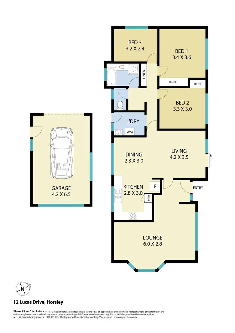 Floorplan of Homely house listing, 12 Lucas Drive, Horsley NSW 2530