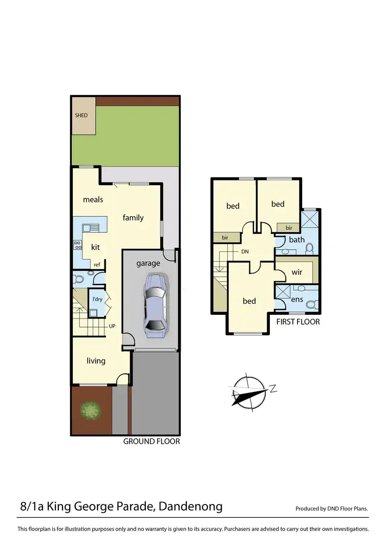 Floorplan of Homely townhouse listing, 8/1A King George Parade, Dandenong VIC 3175
