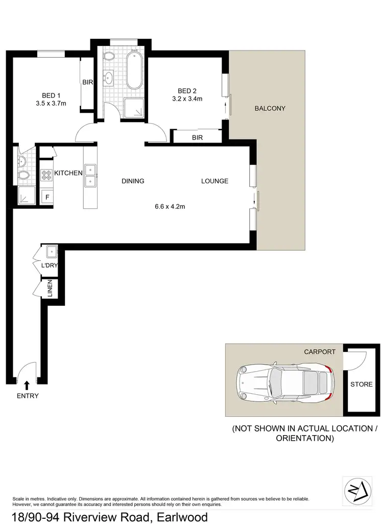 Floorplan of Homely apartment listing, Level 2/18/90-94 Riverview Road, Earlwood NSW 2206