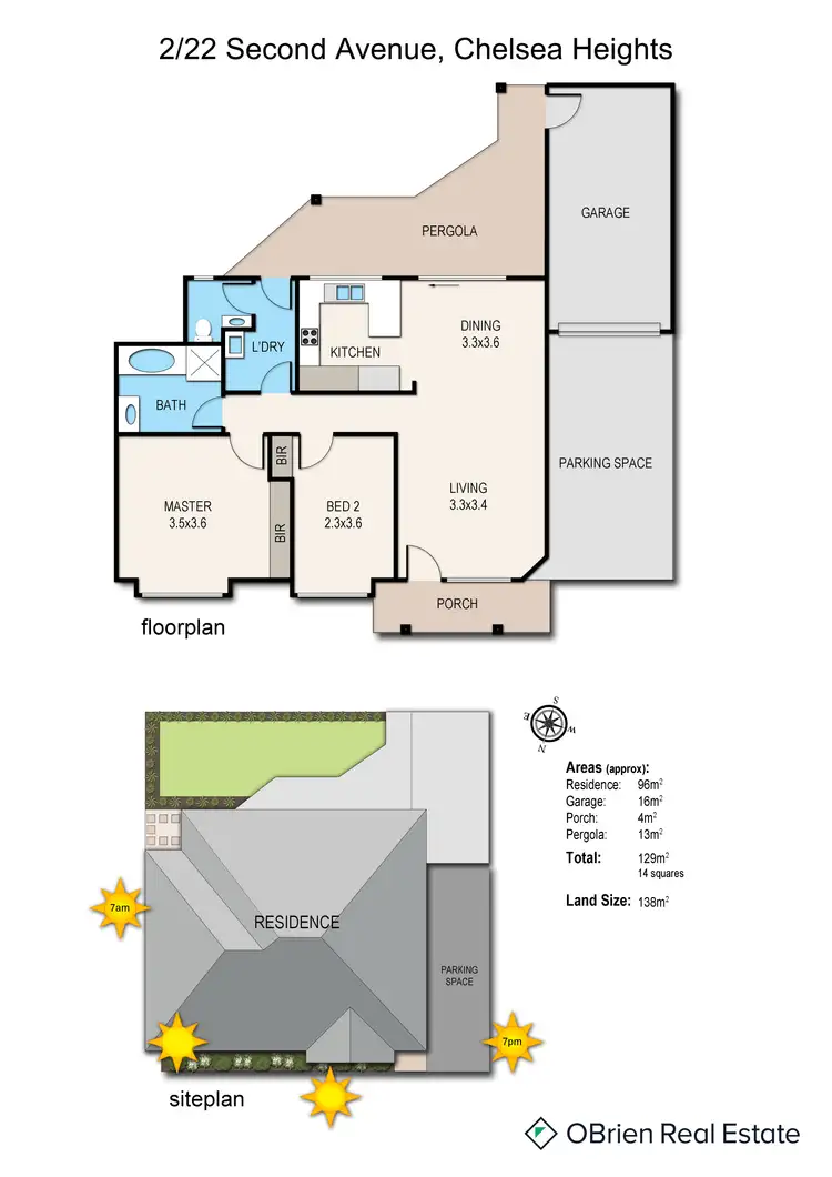 Floorplan of Homely unit listing, 2/22 Second Avenue, Chelsea Heights VIC 3196