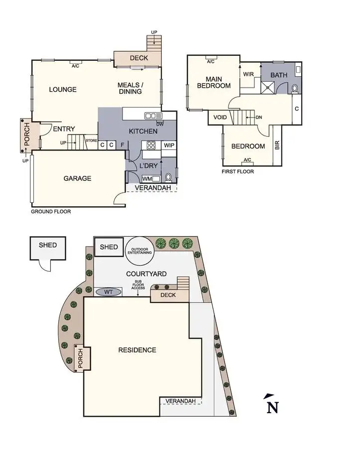 Floorplan of Homely townhouse listing, 2/15 Steven Street, Hurstbridge VIC 3099