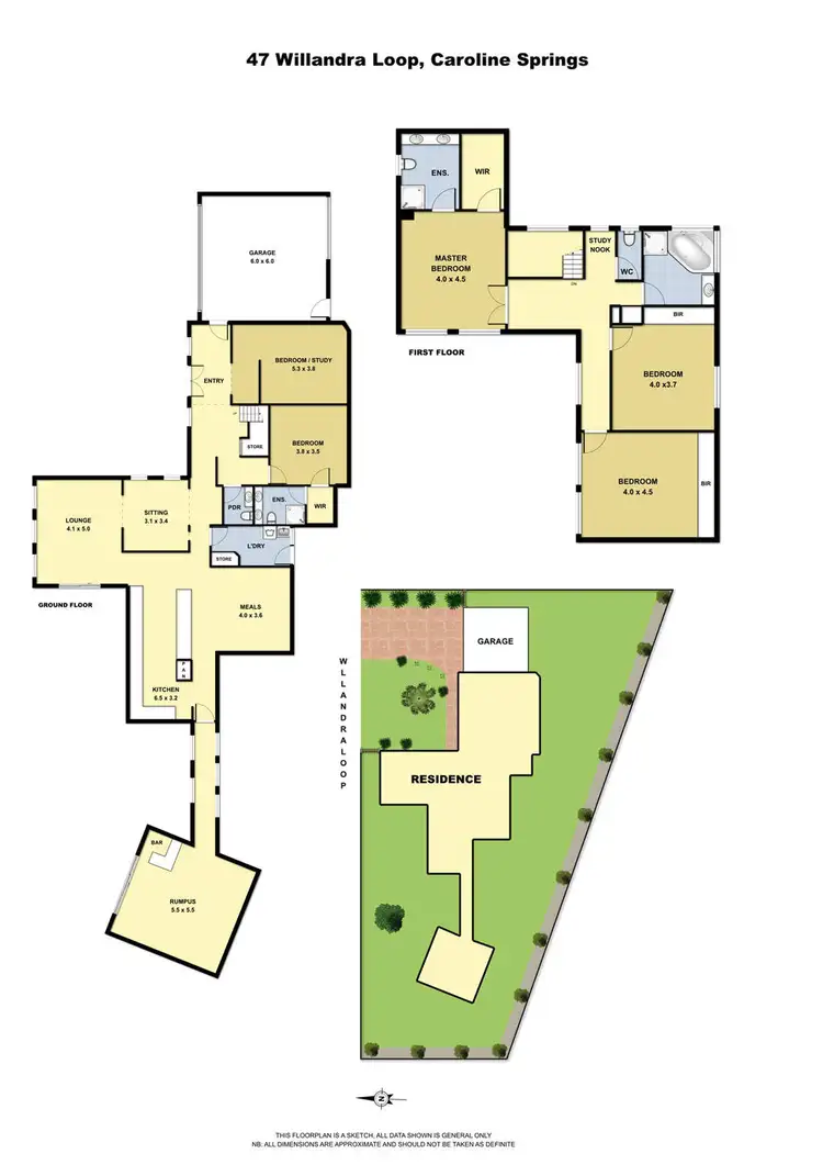 Floorplan of Homely house listing, 47 Willandra Loop, Caroline Springs VIC 3023