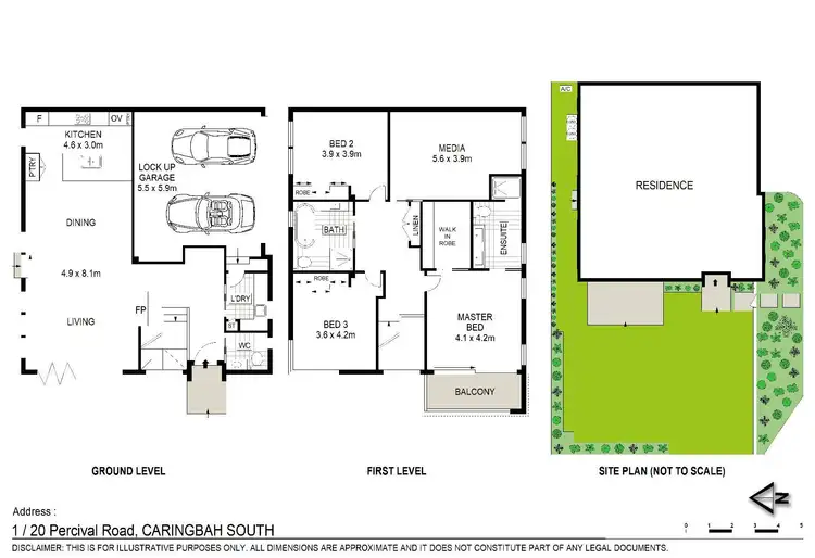 Floorplan of Homely townhouse listing, 1/20 Percival Road, Caringbah South NSW 2229