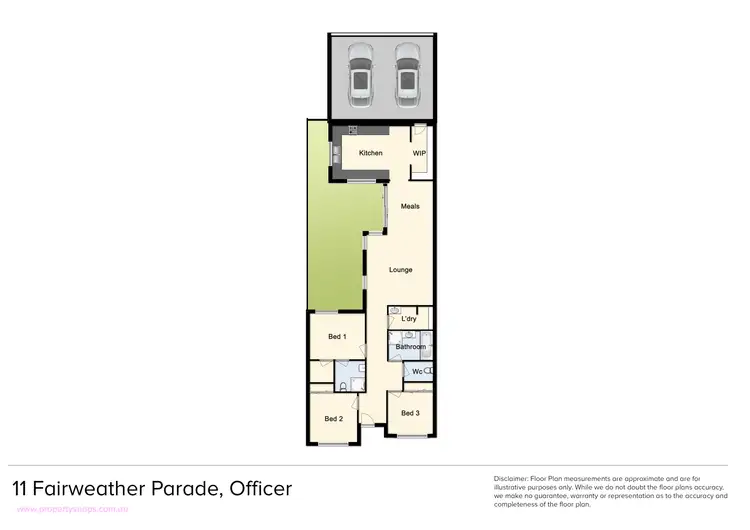 Floorplan of Homely house listing, 11 Fairweather Parade, Officer VIC 3809