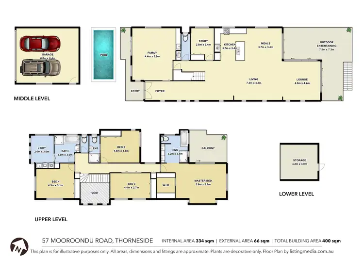 Floorplan of Homely house listing, 57 Mooroondu Road, Thorneside QLD 4158