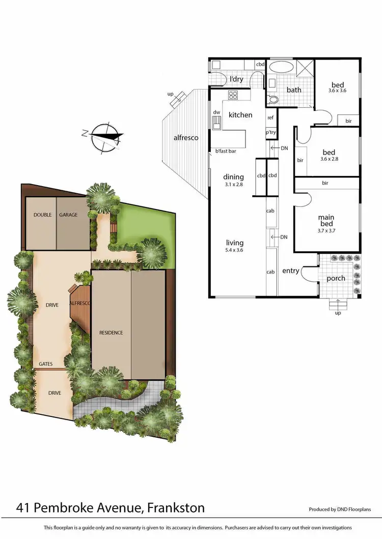 Floorplan of Homely house listing, 41 Pembroke Avenue, Frankston VIC 3199