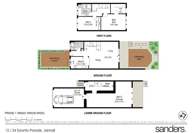 Floorplan of Homely townhouse listing, 12/24 Toronto Parade, Sutherland NSW 2232