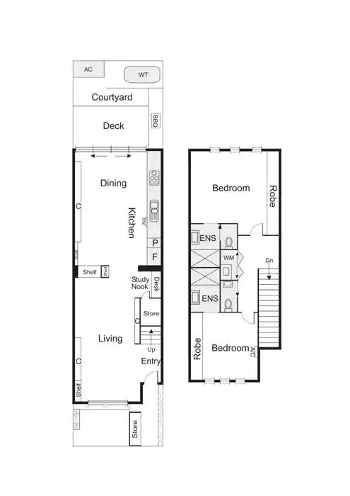 Floorplan of Homely townhouse listing, 71 Alfred Street, Port Melbourne VIC 3207