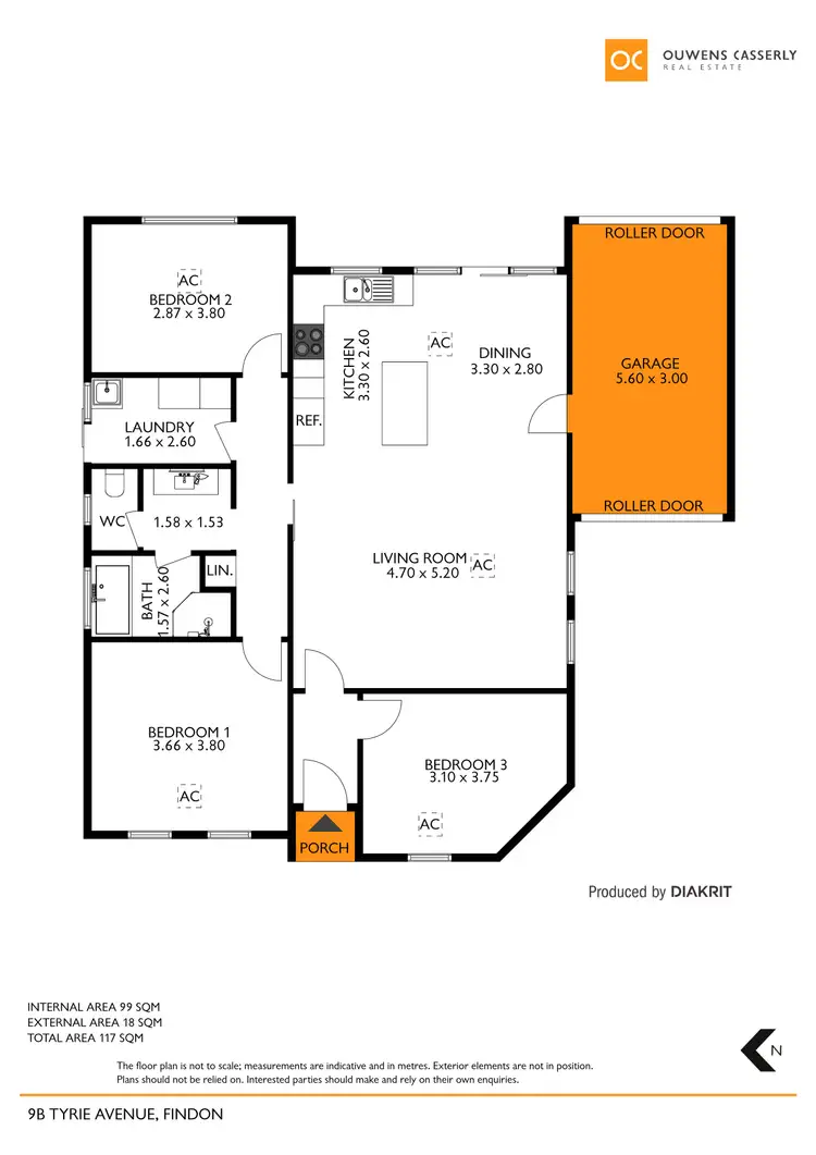Floorplan of Homely house listing, 9B Tyrie Avenue, Findon SA 5023