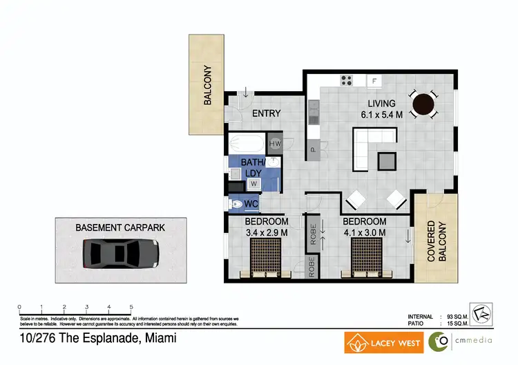 Floorplan of Homely unit listing, 10/276 The Esplanade, Miami QLD 4220