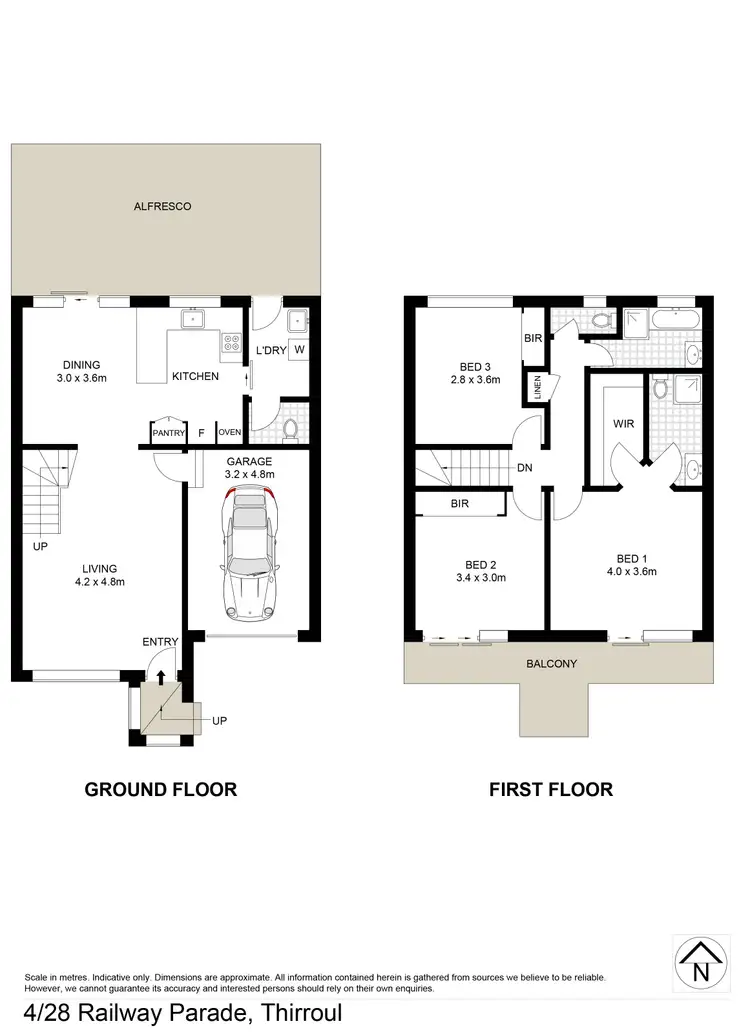 Floorplan of Homely townhouse listing, 4/28 Railway Parade, Thirroul NSW 2515