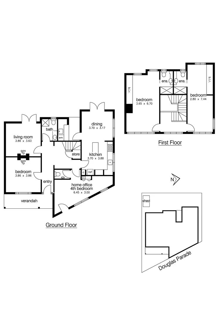 Floorplan of Homely house listing, 155-157 Douglas Parade, Williamstown VIC 3016