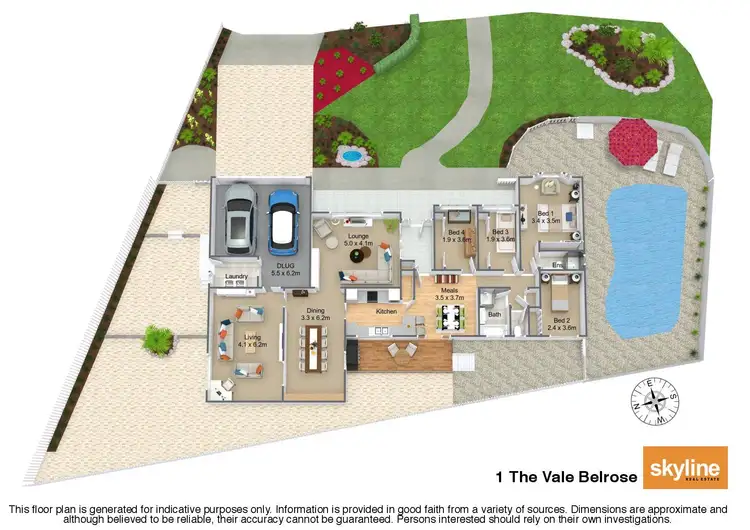 Floorplan of Homely house listing, 1 The Vale, Belrose NSW 2085