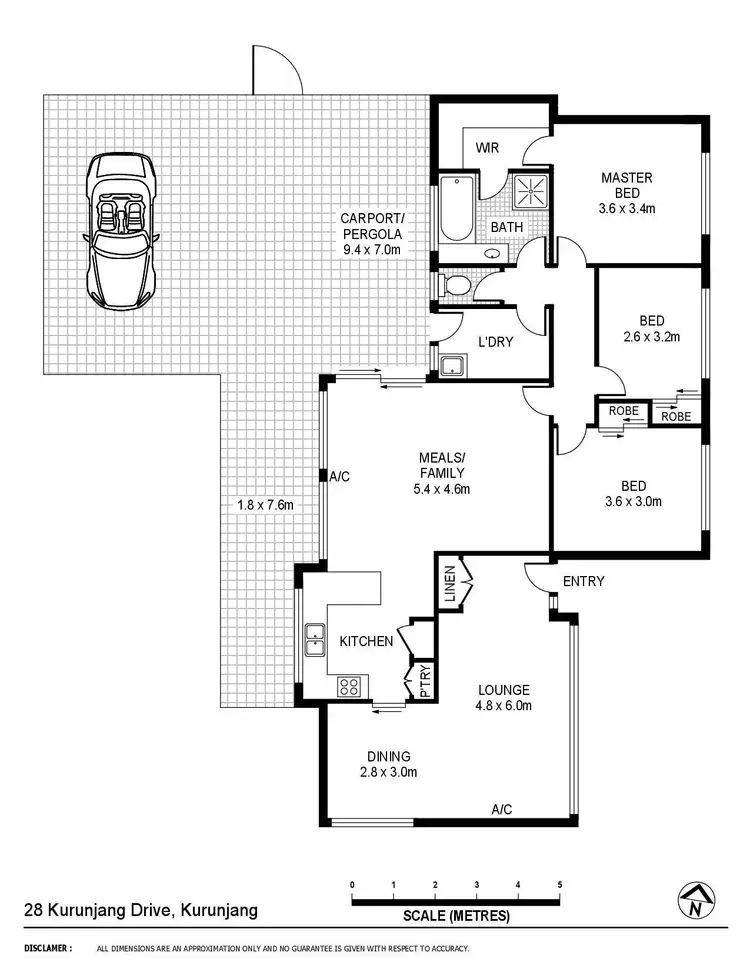Floorplan of Homely house listing, 28 Kurunjang Drive, Kurunjang VIC 3337