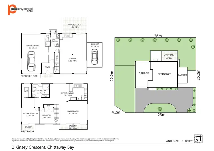 Floorplan of Homely house listing, 1 Kinsey Crescent, Chittaway Bay NSW 2261