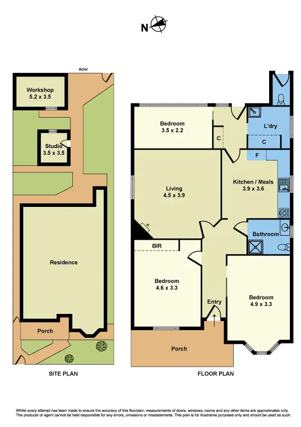 Floorplan of Homely house listing, 10 Maddock Street, Footscray VIC 3011