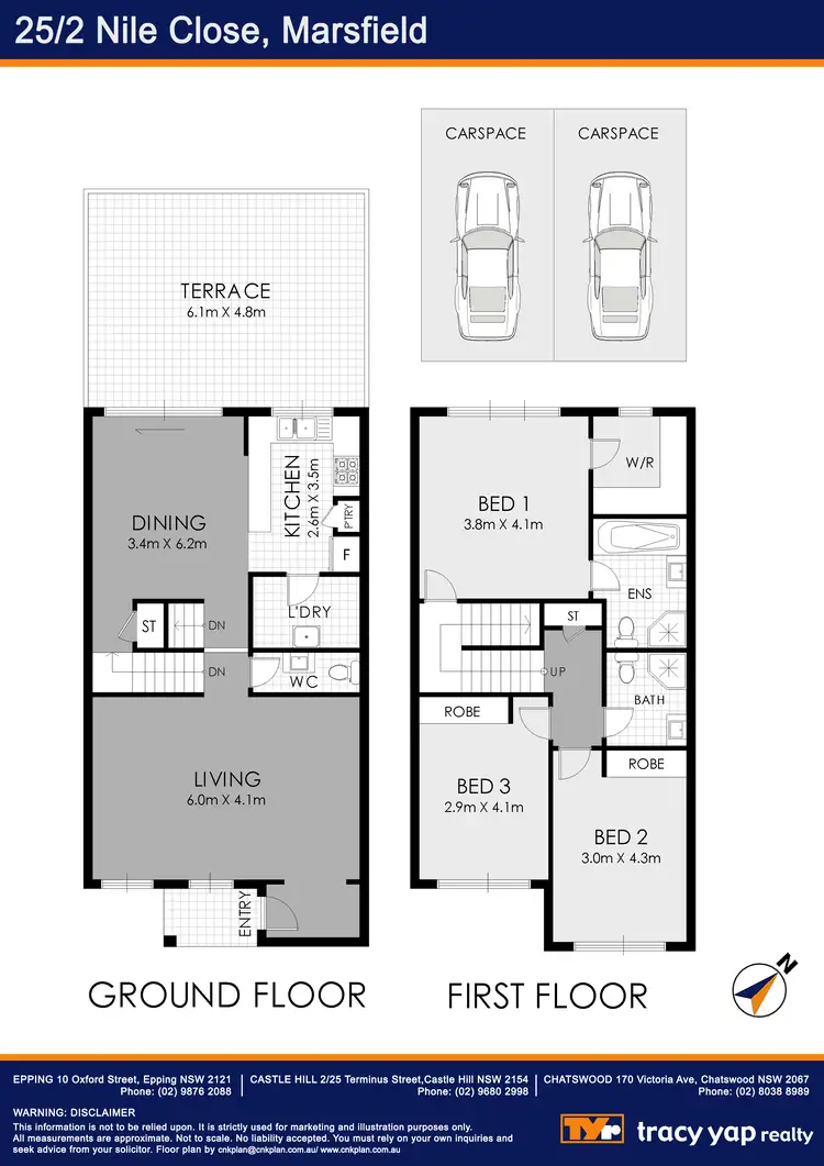 Floorplan of Homely townhouse listing, 25/2 Nile Close, Marsfield NSW 2122