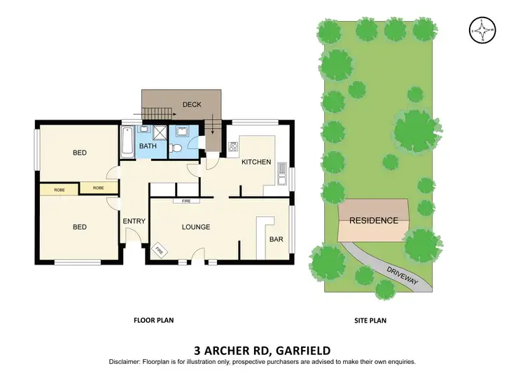 Floorplan of Homely house listing, 3 Archer Road, Garfield VIC 3814