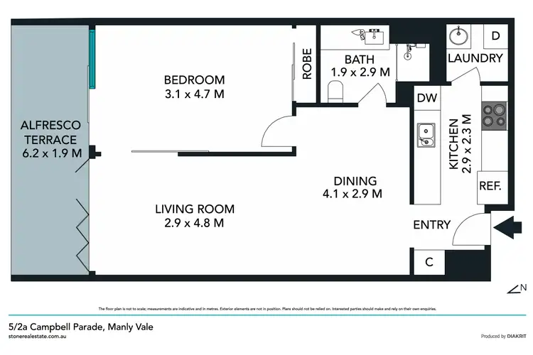 Floorplan of Homely apartment listing, 5/2a Campbell Parade, Manly Vale NSW 2093