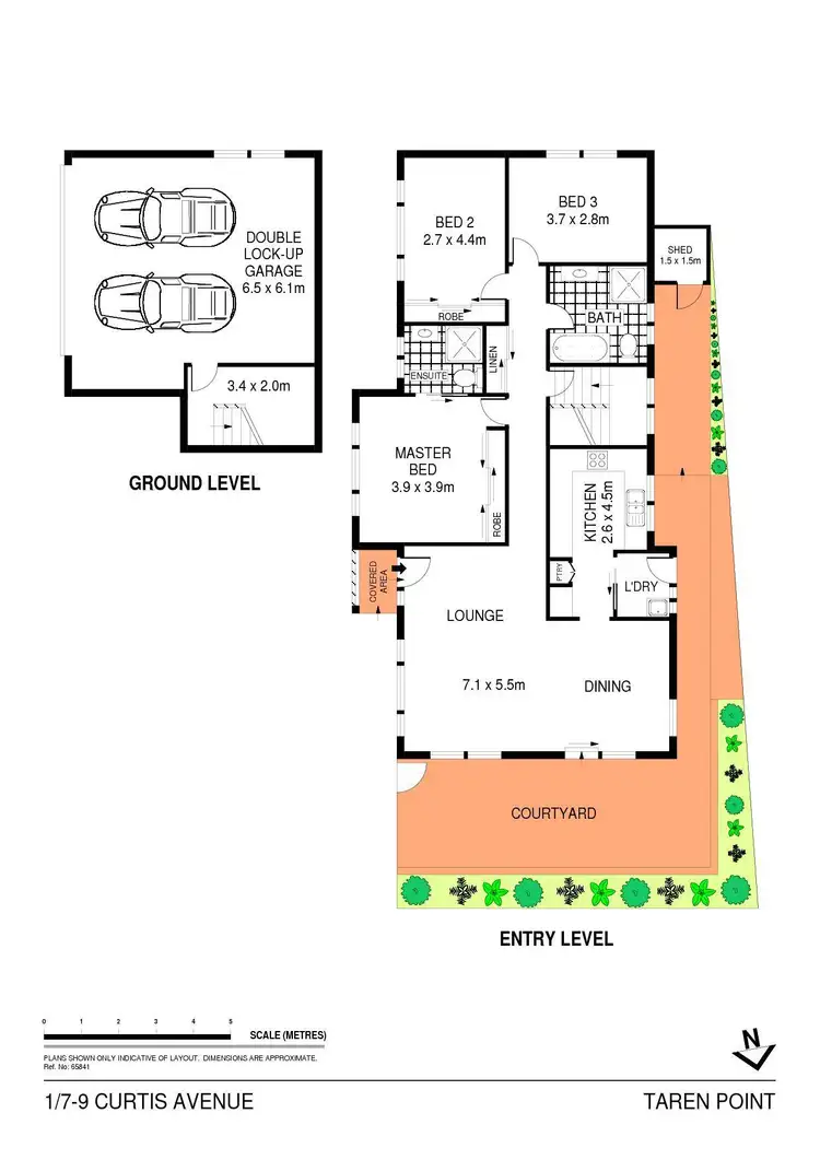 Floorplan of Homely villa listing, 1/7-9 Curtis Avenue, Taren Point NSW 2229