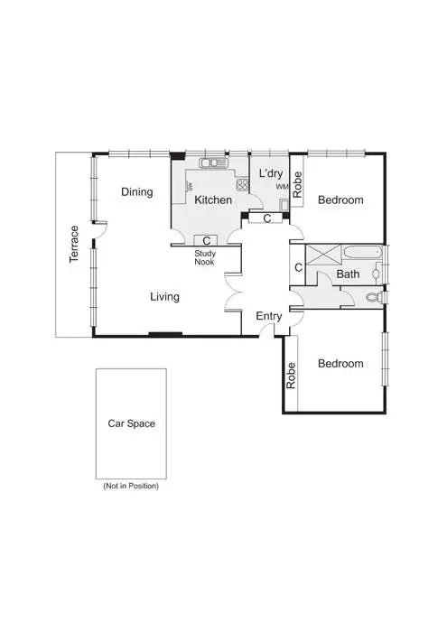 Floorplan of Homely apartment listing, 1/10 Vautier Street, Elwood VIC 3184