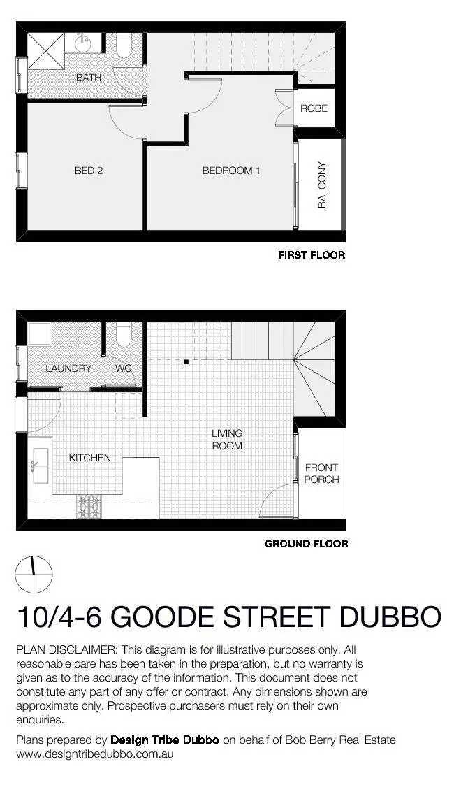 Floorplan of Homely unit listing, 10/4-6 Goode Street, Dubbo NSW 2830