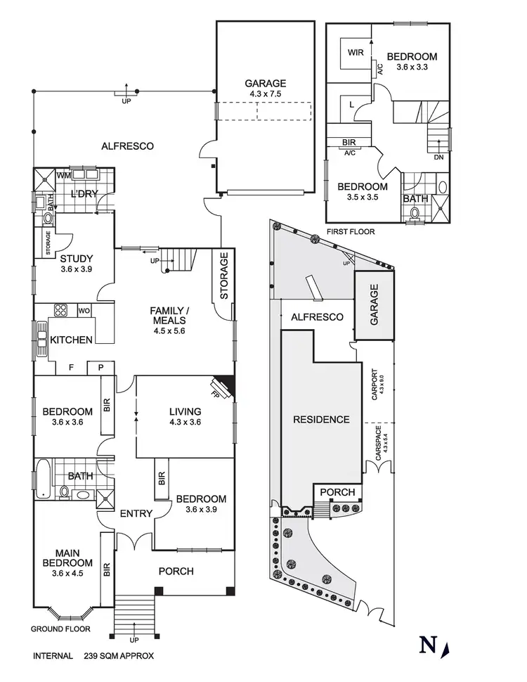 Floorplan of Homely house listing, 43 Cornwall Street, Brunswick West VIC 3055