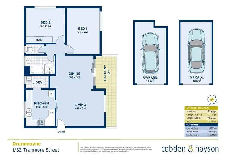 Floorplan of Homely apartment listing, 1/32-36 Tranmere Street, Drummoyne NSW 2047