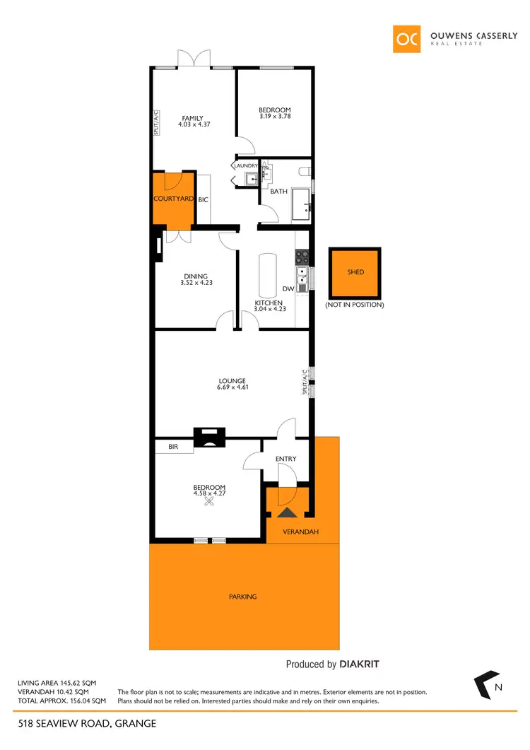 Floorplan of Homely house listing, 518 Seaview Road, Grange SA 5022