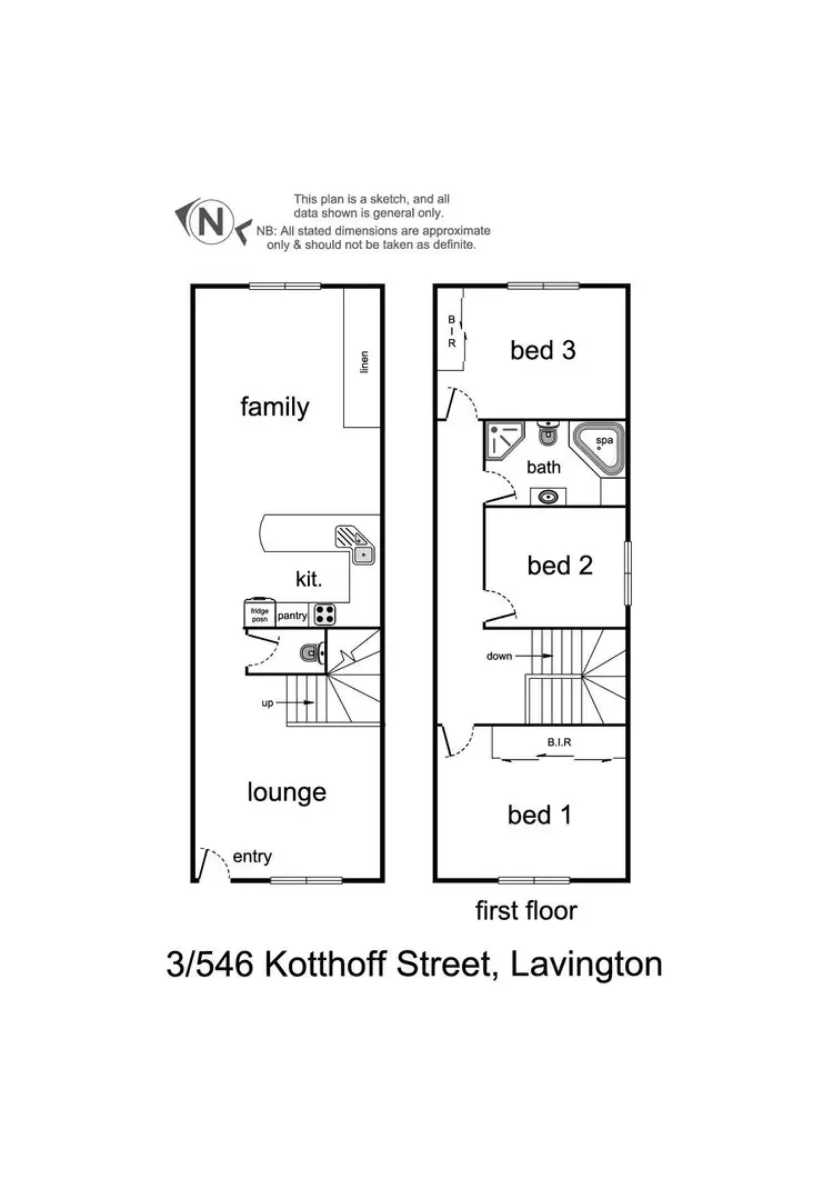 Floorplan of Homely townhouse listing, 3/546 Kotthoff Street, Lavington NSW 2641