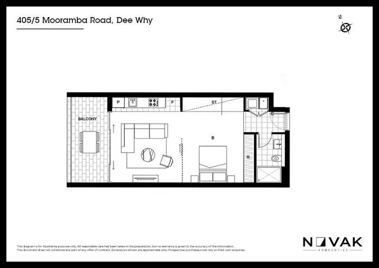 Floorplan of Homely apartment listing, A405/5 Mooramba Road, Dee Why NSW 2099