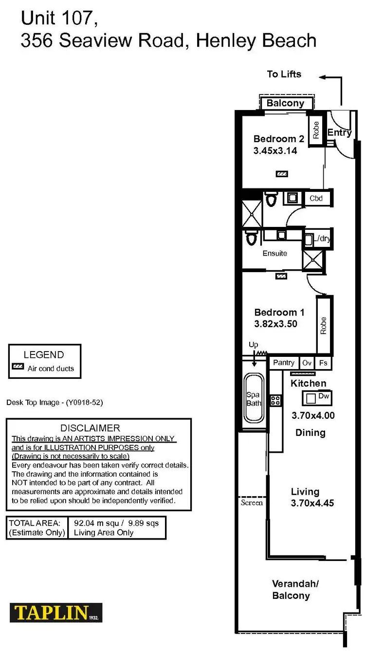Floorplan of Homely apartment listing, 107/356 Seaview Road Road, Henley Beach SA 5022