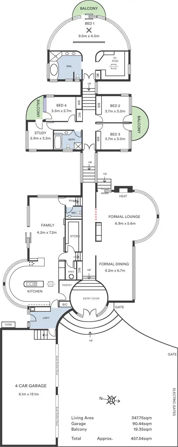 Floorplan of Homely house listing, 16 Riviera Court, Pasadena SA 5042